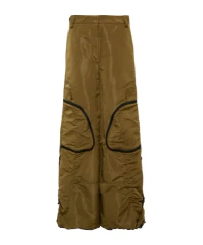 Stella Mccartney Technical Cargo Pants In Brown