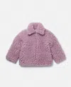 Stella Mccartney Teddy Bear Coat In Lavender