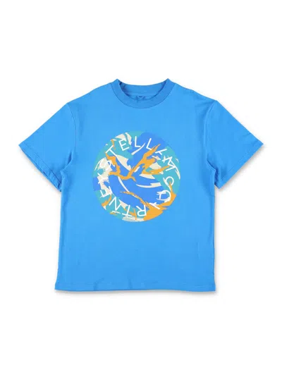 Stella Mccartney Kids' Tee Logo In Blue