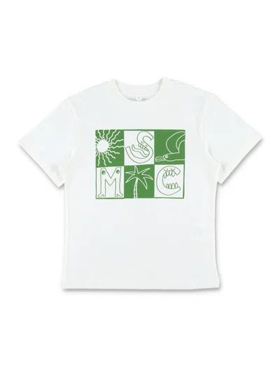 Stella Mccartney Kids' Tee Stamp Palm In White