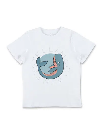 Stella Mccartney Kids Whale Graphic T-shirt In White