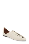 STELLA MCCARTNEY TERRA LACE-UP BALLERINA FLAT