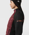 Stella Mccartney Terrex Truenature Midlayer Jacket In Shadow Red/black
