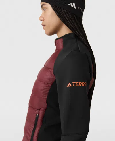 Stella Mccartney Terrex Truenature Midlayer Jacket In Shadow Red/black