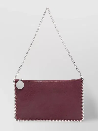 Stella Mccartney Textured Chain-link Shoulder Strap Clutch