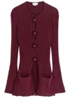 Shop Stella Mccartney Textured Cotton-knit Cardigan