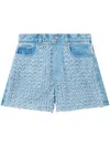 Stella Mccartney Belt-loop Denim Shorts In Blue