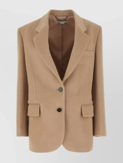 Stella Mccartney Cappuccino Wool Blazer Beige  Donna 38 In Cream