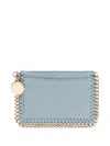 Stella Mccartney Textured Wallet In Blue