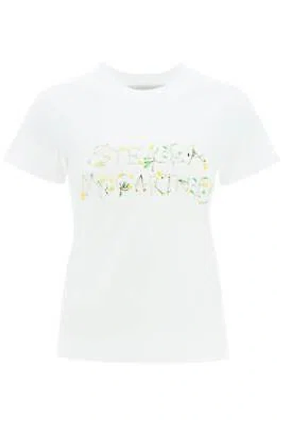 Pre-owned Stella Mccartney The Dandelion Logo T-shirt 40 It In White