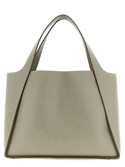 Stella Mccartney The Logo Bag Shopping Bag In Sand