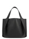 Stella Mccartney Logo Grainy Alter Mat Tote Bag In Black