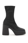 Stella Mccartney Black Skyla 120 Platform Vegan Leather Ankle Boots