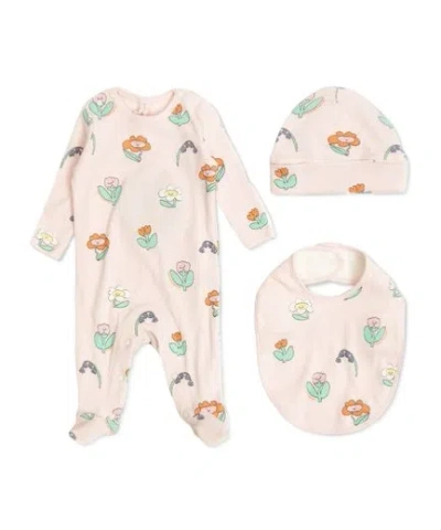 Stella Mccartney Kids' Three Piece Jumpsuit Set In Pink