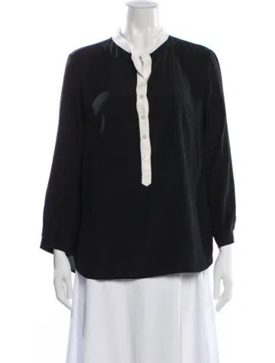 Pre-owned Stella Mccartney Three-quarter Sleeve Blouse In Black