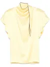 Stella Mccartney Tie-detail Mini Dress In Yellow
