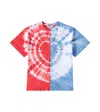 Stella Mccartney Tie-dye Colorblocked Cotton Jersey T-shirt In Multicoloured