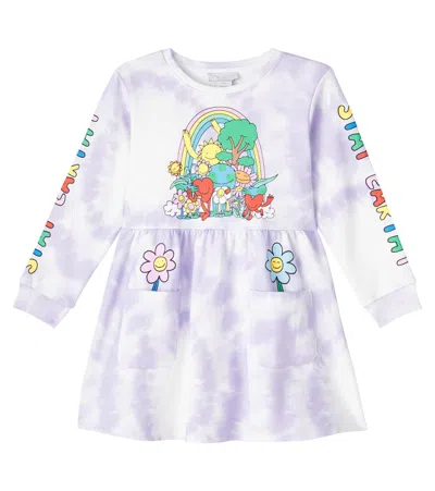 Stella Mccartney Kids' Tie-dye Cotton Jersey Dress In Multi