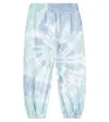 Stella Mccartney Tie-dye Cotton Sweatpants In Blue