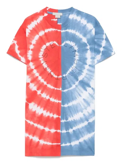 Stella Mccartney Kids' Tie-dye Dress In Blue