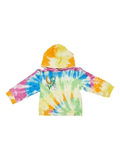 Stella Mccartney Kids' Tie-dye Embroidered Hoodie In Multi