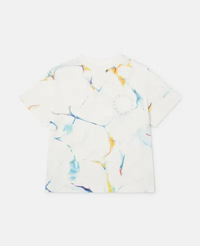Stella Mccartney Kids' Tie-dye Graphic T-shirt In Multi