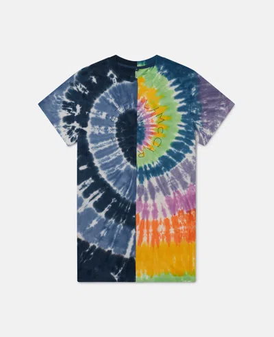 Stella Mccartney Tie-dye Graphic T-shirt Dress In Multicolour