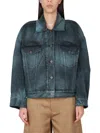 Stella Mccartney Dye Jacket Adjustable Waistband In Blue