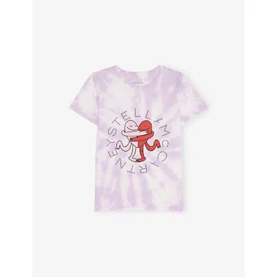 Stella Mccartney Kids' Colourful Tie-dye Short-sleeves Cotton-jersey T-shirt 4-14 In Multi