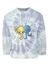 Stella Mccartney Tie-dye Crewneck Sweatshirt With Logo Print Kids