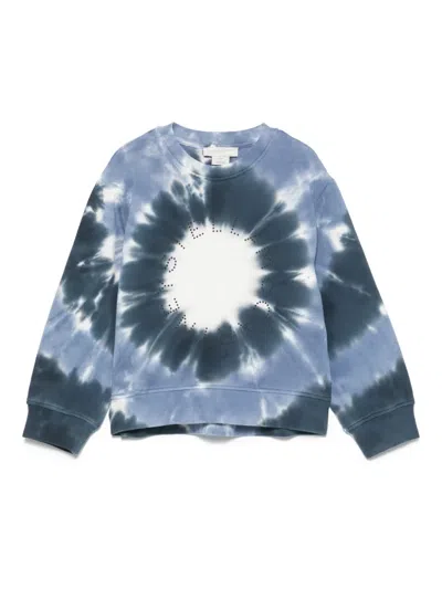 Stella Mccartney Kids' Tie-dye Sweatshirt In Blue