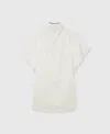 Stella Mccartney Tie Neck Mini Dress In Cream