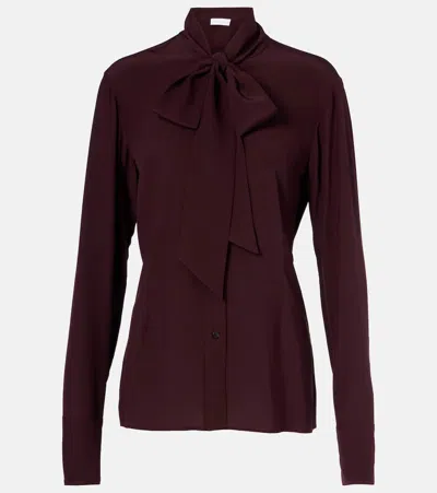STELLA MCCARTNEY TIE-NECK SILK TOP