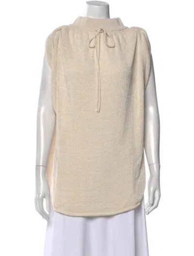 Pre-owned Stella Mccartney Tie Neck Sweater In Neutral