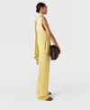 Stella Mccartney Tie Neck Top In Chamomile