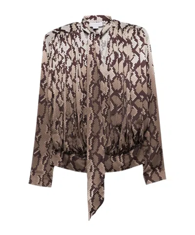 STELLA MCCARTNEY TIE SNAKE PRINT TOP