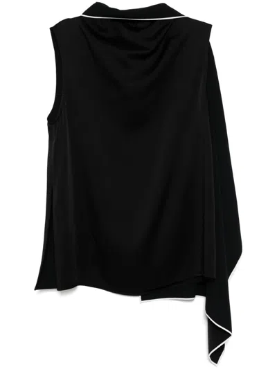Stella Mccartney Tie Top In Black