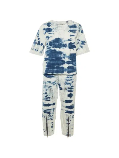 Pre-owned Stella Mccartney Tie-dye Denim Co-ord Set In Blue