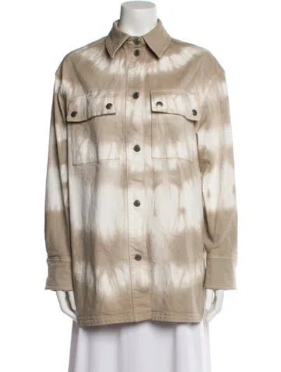Pre-owned Stella Mccartney Tie-dye Print Jacket In Brown