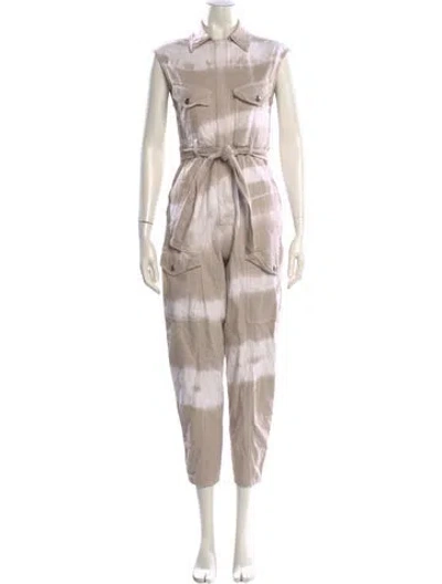 Pre-owned Stella Mccartney Tie-dye Print Jumpsuit In Neutral