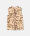 STELLA MCCARTNEY TIGER PRINT SLEEVELESS TOP