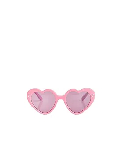 Stella Mccartney Tinted Heart-shape Sunglasses In Pink