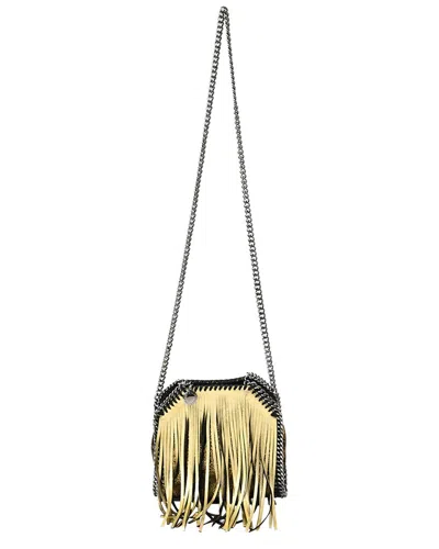Stella Mccartney Tiny Falabella Fringe Detail Fold Over Tote Bag (authentic Pre-loved) In Neutral