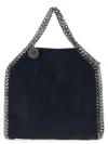 Stella Mccartney Chain Strap Metallic Shoulder Bag In Blue