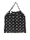 Stella Mccartney Tiny Falabella Stud-embellished Tote Bag In Black