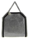 Stella Mccartney Embellished Shaggy Deer Micro Falabella Handbag In Black
