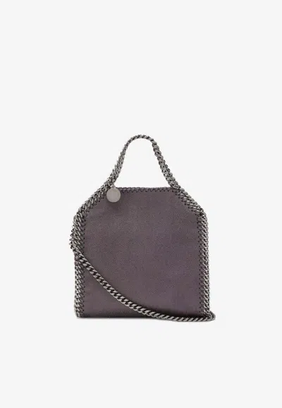 Stella Mccartney Tiny Falabella Tote Bag In Gray