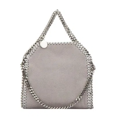 Stella Mccartney Tiny Falabella Tote Bag In Gray
