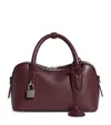 Stella Mccartney Ryder Bordeaux Handbag With Two Top Handles And Front Padlock Detail With Logo In Ecoleather Woman In Burgundy
