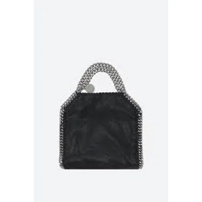 Stella Mccartney Tiny Shaggy Tote Bag In Black